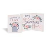 A Garden Of Love, Bifold Wooden Mini Keepsake Card