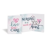 Love Help Care, Bifold Wooden Mini Keepsake Card