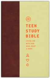ESV Teen Study Bible (TruTone Imitation Leather, Burnt Sienna) - Imperfectly Imprinted Bibles