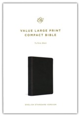 ESV Value Large Print Compact Bible (TruTone Imitation Leather, Black)