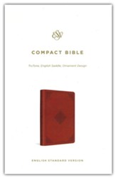 ESV Compact Bible (TruTone, English Saddle Imitation Leather with Ornament Design)