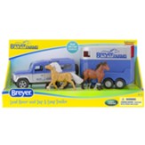 Stablemates, Breyer Farms Land Rover and Tag-A-Long Trailer