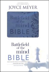 Amplified Bible, Battlefield Of The Mind Bible,  Imitation Leather, Blue - Slightly Imperfect