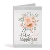 Love & Happiness Bifold Wooden Keepsake Card