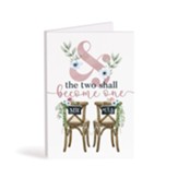 & the Two Shall Become One Wooden Keepsake Card