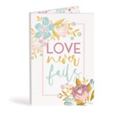 Love Never Fails Bifold Wooden Keepsake Card