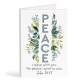 Peace I Leave With You Bifold Wooden Keepsake Card