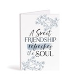 A Sweet Friendship Refreshes the Soul Wooden Keepsake Card