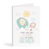 How Can One So Little Fill So Many Hearts Bifold Wooden Keepsake Card