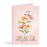 Beauty Comes From Within Bifold Wooden Keepsake Card