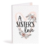 A Sister's Love Bifold Wooden Keepsake Card