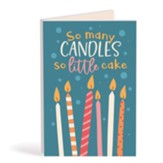 So Many Candles So Little Cake Bifold Wooden Keepsake Card