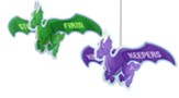 Keepers of the Kingdom: Dragon Hanging Decorations (pkg. of 2)