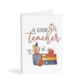 A Good Teacher Wooden Keepsake Card