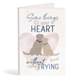 Some Things Fill Your Heart Without Trying Bifold Wooden Keepsake Card