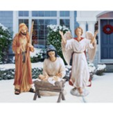 The Real Life Nativity 4 Piece Outdoor Set