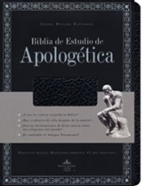 Biblia de Estudio Apologetica RVR 1960, Piel Imit. Negro  (RVR 1960 Apologetics Study Bible, Imit. Leather Black)
