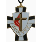 Methodist Acolyte Cross Pendant, Gold Plated