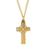 Pectoral Cross Pendant, Gold Plated