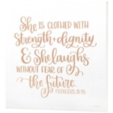 She Is Clothed Plaque