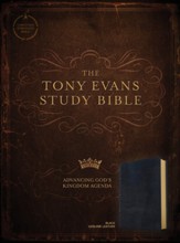 CSB Tony Evans Study Bible--genuine leather, black