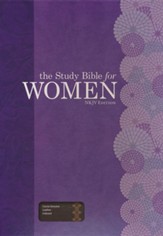 The Study Bible for Women, NKJV Edition, Cocoa Genuine Leather, Thumb-Indexed - Slightly Imperfect
