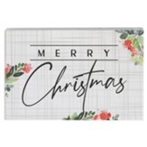 Merry Christmas Rectangle Tabletop Plaque