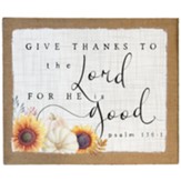 Give Thanks Canvas Sign