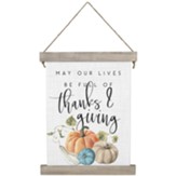 Thanks & Giving Hanging Canvas