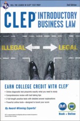 CLEP Introductory Business Law Book  plus online