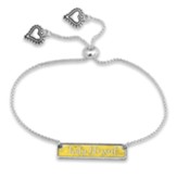 Truly Blessed, Words of Wisdom, Nameplate Bracelet, Yellow