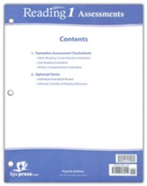BJU Press Reading 1 Assessment Introduction (4th Edition)