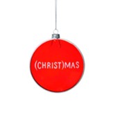 Christmas Ornament, Red Disk