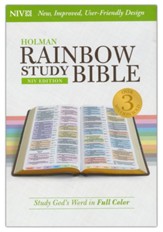 NIV Rainbow Study Bible, Hardcover