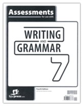BJU Press Writing & Grammar Grade 7 Assessments (4th  Edition)