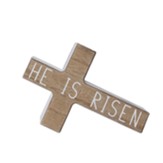 He Is Risen Wooden Easter Cross