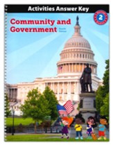 BJU Press Heritage Studies Grade 2 Activities Answer Key:  Community and Government (4th Edition)