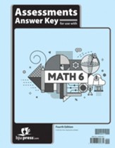 Math Grade 6 Assessments Key (4th Edition)