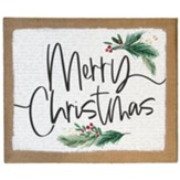 Merry Christmas Canvas Sign