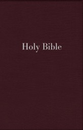 NIV Large-Print Personal-Size  Reference Bible--imitation  leather, burgundy