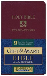 NRSV Gift & Award Bible with  Apocrypha, Imitation leather, Burgundy