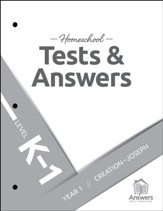 Answers Bible Curriculum: Extra K-1 Homeschool Tests & Answers Year 1