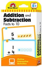 Learning Line: Addition and Subtraction Facts to 10 Flashcards (Grades 1-2)