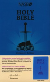 NASB Children's Edition - Dawn Blue Faux Leather, Indexed - Imperfectly Imprinted Bibles