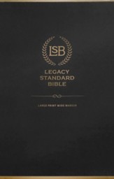 Legacy Standard Bible: Large Print Wide Margin, Black, Cowhide
