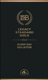 Legacy Standard Bible - Handy Size, Red Letter, Black Faux Leather, Indexed
