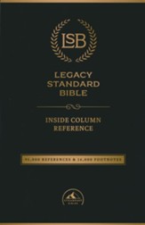 LSB Inside Column Reference Bible--soft leather-look, black