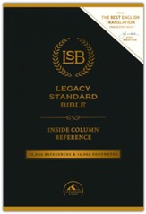 Legacy Standard Bible, Inside Column Reference--soft  leather-look, chestnut (indexed)