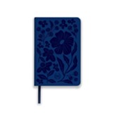 Legacy Standard Bible, Compact Edition--soft leather-like, blue floral