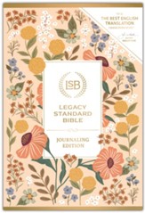 Legacy Standard Bible, Journaling Edition--soft leather-look, garden of grace